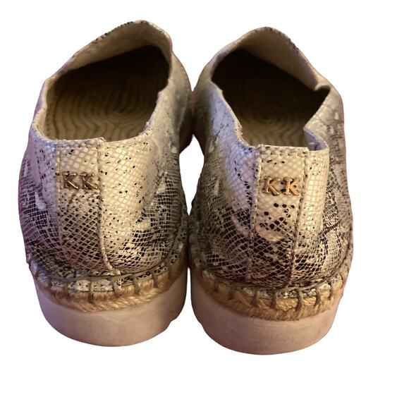 Katherine Kelly Snake Print Leather‎ Flats Size 8.5M - Picture 7 of 10